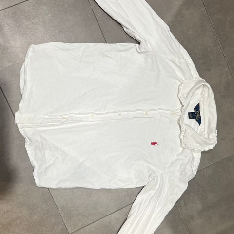 Super Pent! Hvit Ralph Lauren Bluser Str128 Barneklær