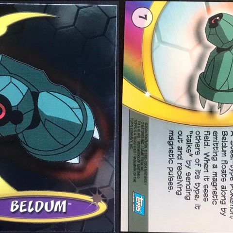 Beldum topps foil pokemon kort