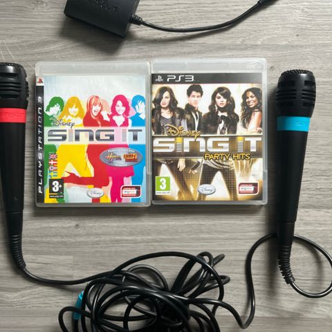 ps3 spill SINGSTAR MIKROFONER med DISNEY barn