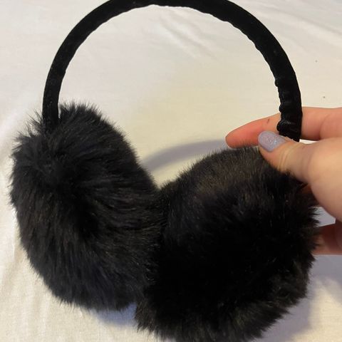 Svarte justerbare earmuffs