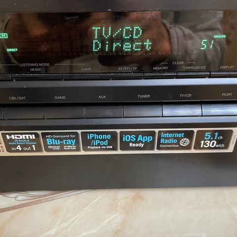 Onkyo TX -NR 509  5.1 channel 130w per channel