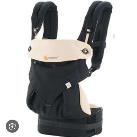 Ergobaby 360 black/camel med nyfødtinnlegg