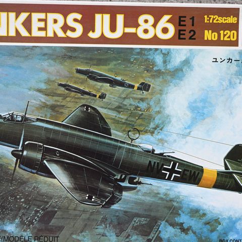 Italeri 1/72 Junkers Ju 86 tysk bombefly