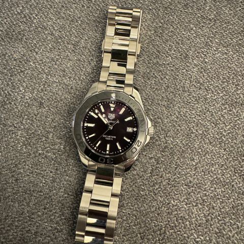 Brukt Tag Heuer Aquaracer Lady Sort/Stål Ø35 mm ref. WAY131K.BA0748