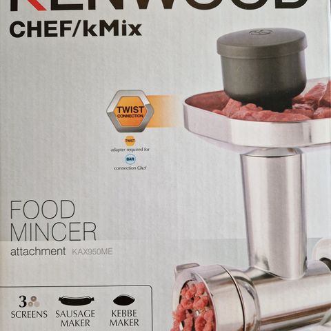 HELT NY! KENWOOD FOOD MINCER