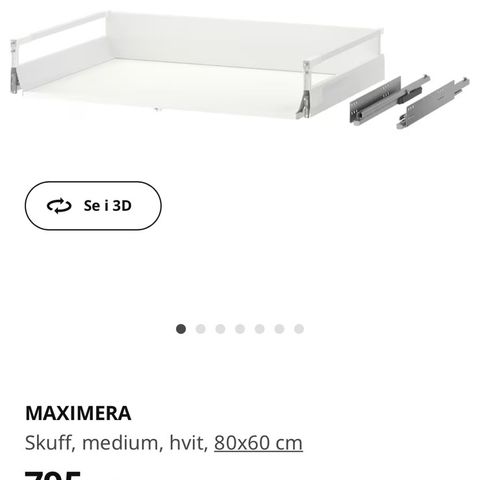 Maximera skuff 80x60 med front