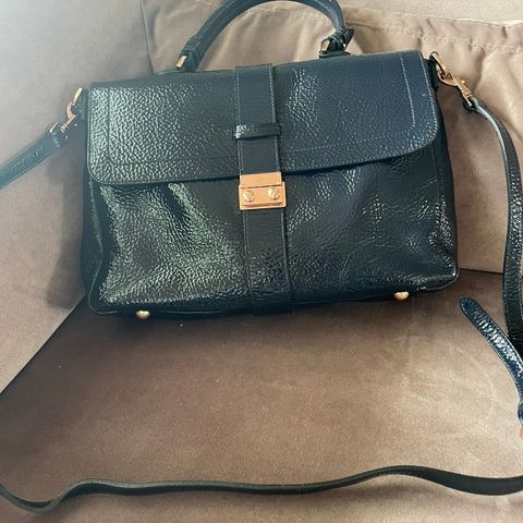 Mulberry Navy Harriet Satchel bag i Spongy lær