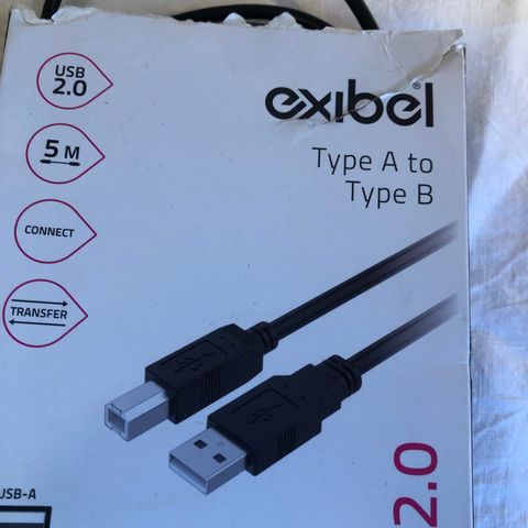 Exibel kabel for scanner, printers 5meter