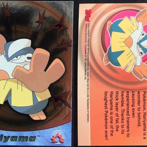 Hariyama topps holo pokemon kort