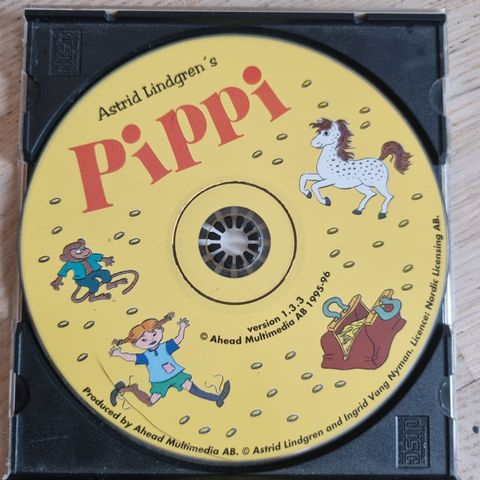 Pippi CD rom. Spill for barn.