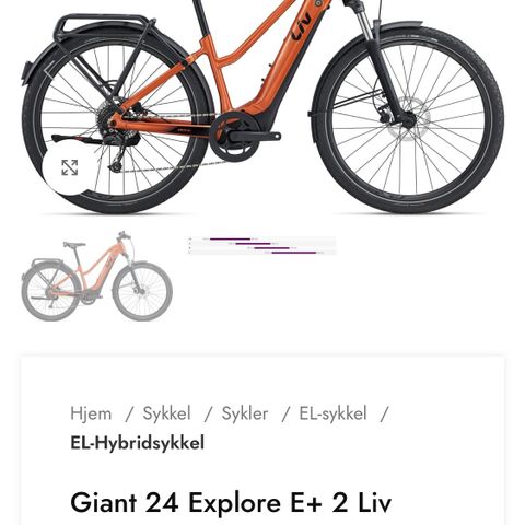 El-sykkel Giant LIV amiti+2 Str S