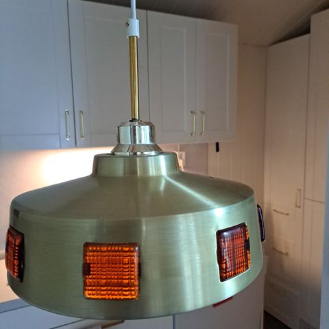 Vintage taklampe. Typisk 70 tallet.