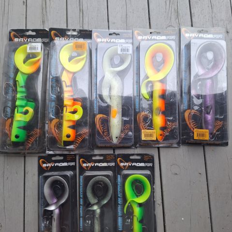 Savage Gear Alien Eel og Real Eel fra 100 kr stk