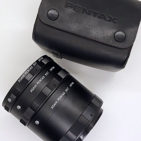 Asahi Pentax 6x7 Extention Tubes - med veske