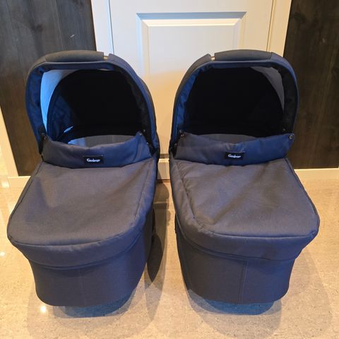 2x vognbag liggedeler Emmaljunga NXT 90 twin