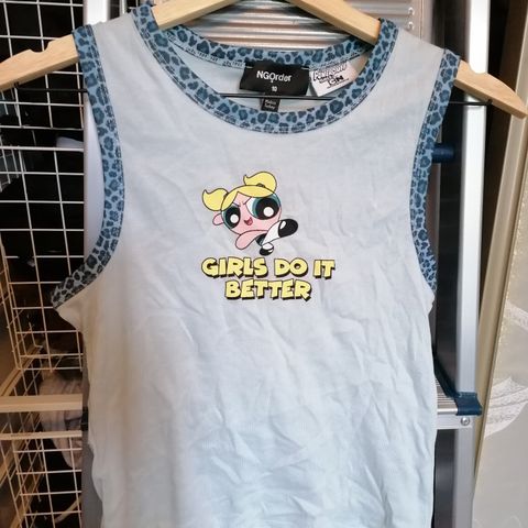 Power Puff singlet, med blomst