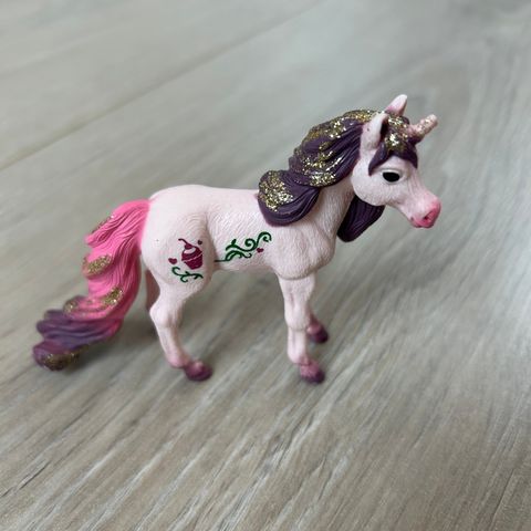 Schleich enhjørning føll rosa og lilla