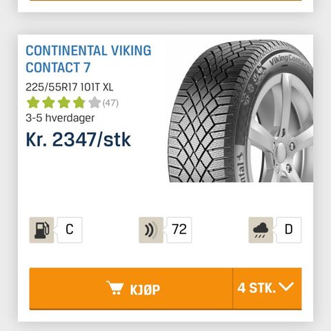 CONTINENTAL VIKINGCONTACT 7 225/55R17 1