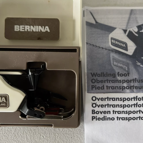 Ønskes kjøpt! Bernina overtransportør/ walking foot, til Bernina 900-1000 serie.