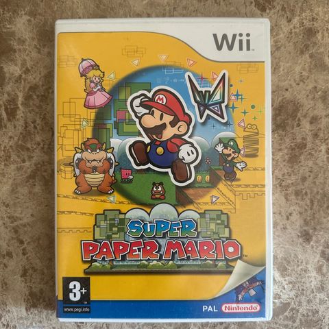 Super Paper Mario Nintendo Wii selges!