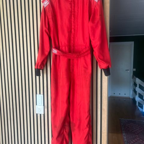 Gokart OMP kjøredress rød 54