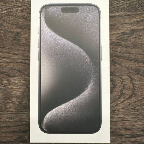 iPhone 15 Pro 256GB, Black Titanium - uåpnet