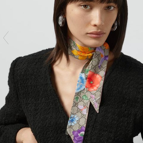 Gucci Flora print silk twill