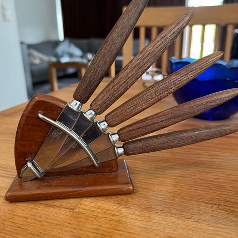 Retro teak fruktkniver