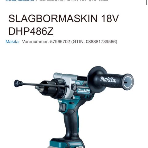 Kraftig Makita drill