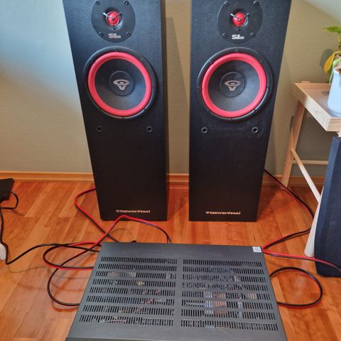 Cerwin Vega SL8 + forsterker HK3770