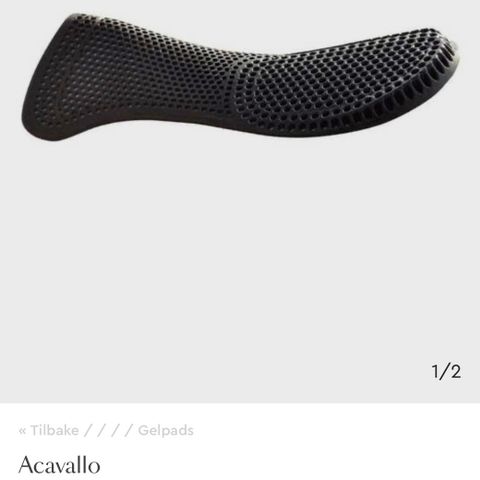 Acavallo gel pad, back riser