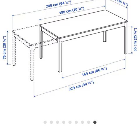 Ekedalen Ikea spisebord