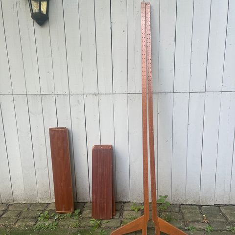 Retro teak hylle (Veggen)