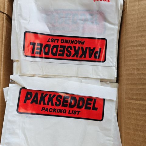 Pakkeseddel