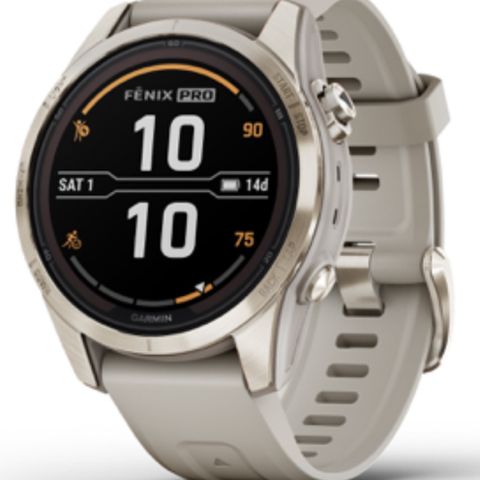 Garmin fenix 7S Pro Sapphire Solar Soft Gold