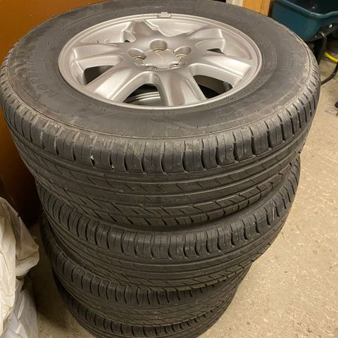 Nokian SX 205/70R 15 sommerdekk komplett med felg