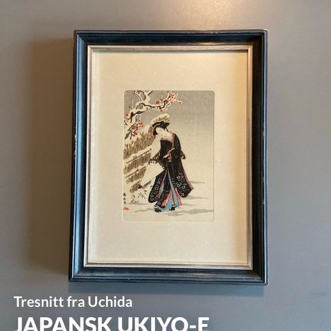 Japansk ukiyo-e tresnitt fra Uchido Art