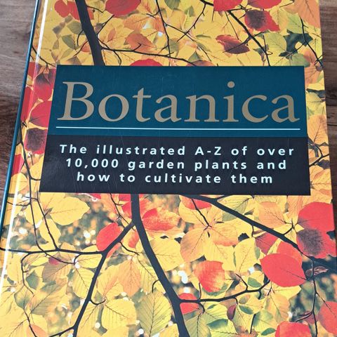 Stor bok: Botanica, engelsk selges.