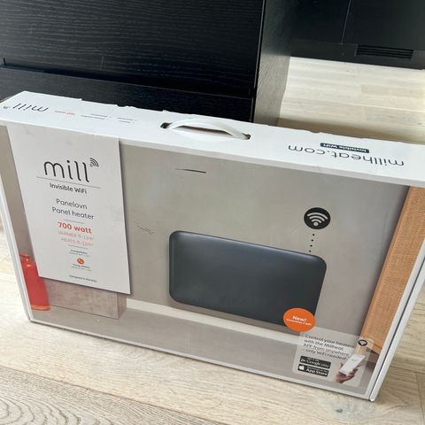 Mill invisible wifi panelovner, 700 watt (uåpnet, 2stk)