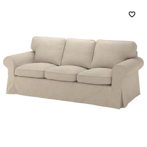 Ektorp sofa, lenestol og puff