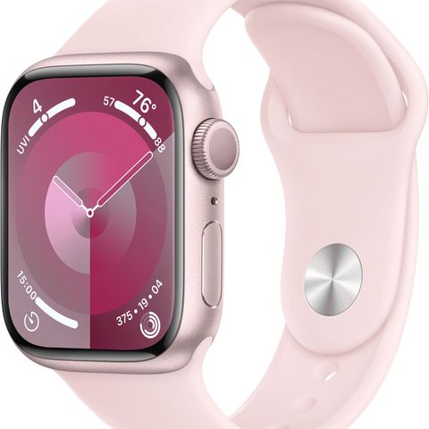 Ny Apple Watch 9 i rosa , 41mm, ubrukt.