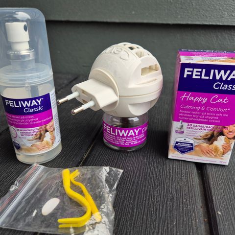 Feliway ckassic spray,  adapter og refill