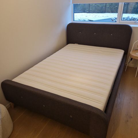 JYSK bed with IKEA mattress