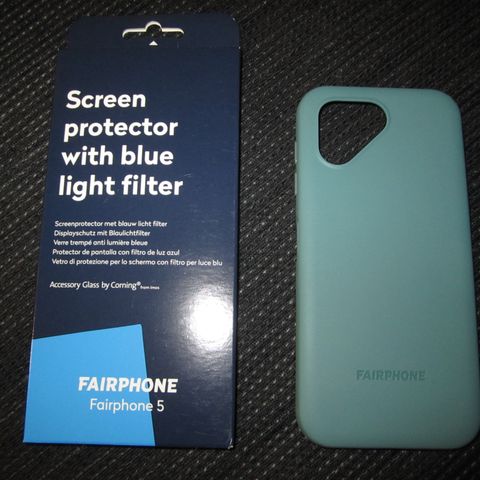 Fairphone 5 skjermbeskytter og deksel