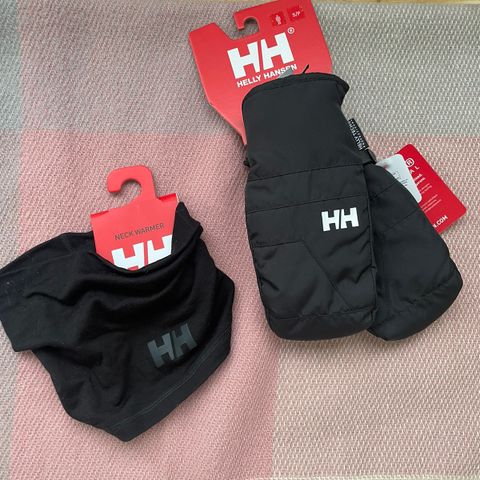 Helly Hansen votter og hals/buff/neck warmer selges samlet