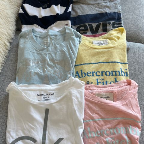 Calvin klein, Abercrombie mm t-skjorter