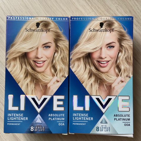 Live 00A Absolute Platinum fra Schwarzkopf / platinablond hårfarge