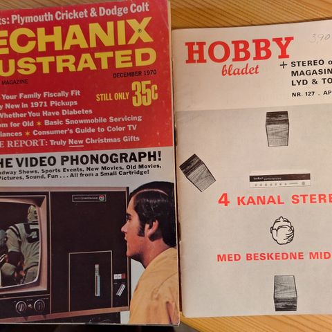 Hobbybladet og Mechanix Illustrated 1970/71