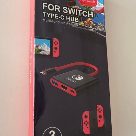 Nintendo switch mini dock. Tv tilkobling. Ny, uåpnet.