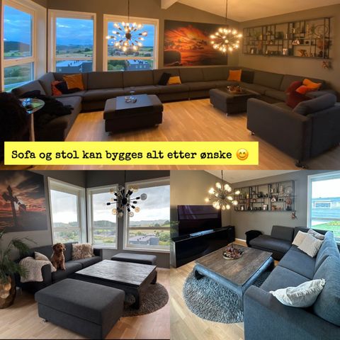 Palma modul sofa og 2 puffer fra Bohus